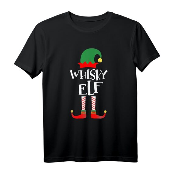Whisky Elf Familienoutfit Partnerlook Weihnachten - Lustiges Elf T-Shirt für die ganze Familie als Alternative zu Weihnachts-Pullovern
